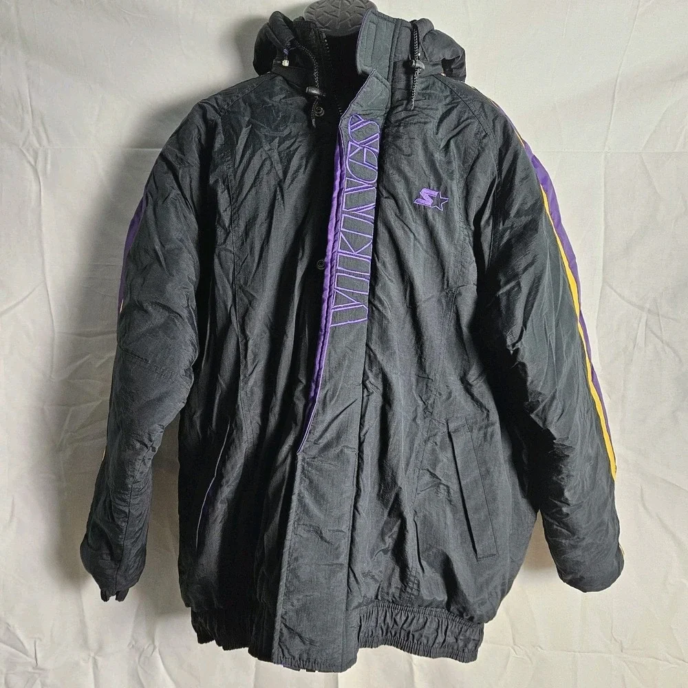 Nfl‎ Pro Line by Starter Vintage Minnesota Vikings Bomber Jacket  XLarge